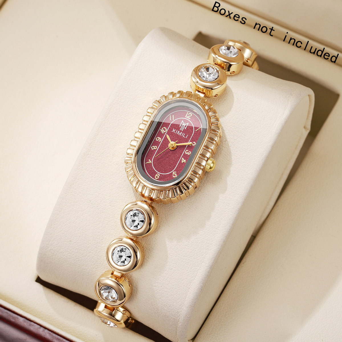 Vintage Oval Red Dial Women Wa - Vintage Jewelry Watches Women incelemesi ve fiyatı