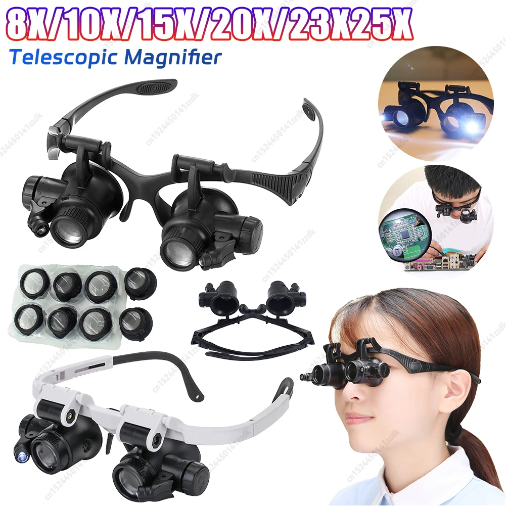 10-25X Head-Worn Magnifier wit - Jewelry Repair & Watches Photos incelemesi ve fiyatı