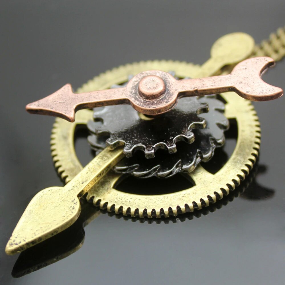 Steampunk Watch Clock Hand Gea - Vintage Jewelry Watches Women incelemesi ve fiyatı