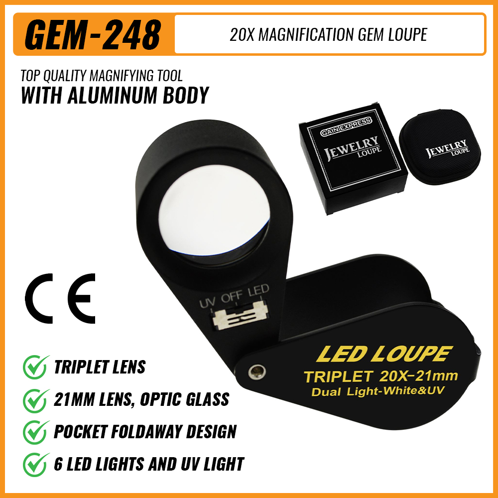 20x Jewelry Loupe 21mm Dual Li - Collectors Coins Jewelry & Watches Of Smithtown incelemesi ve fiyatı