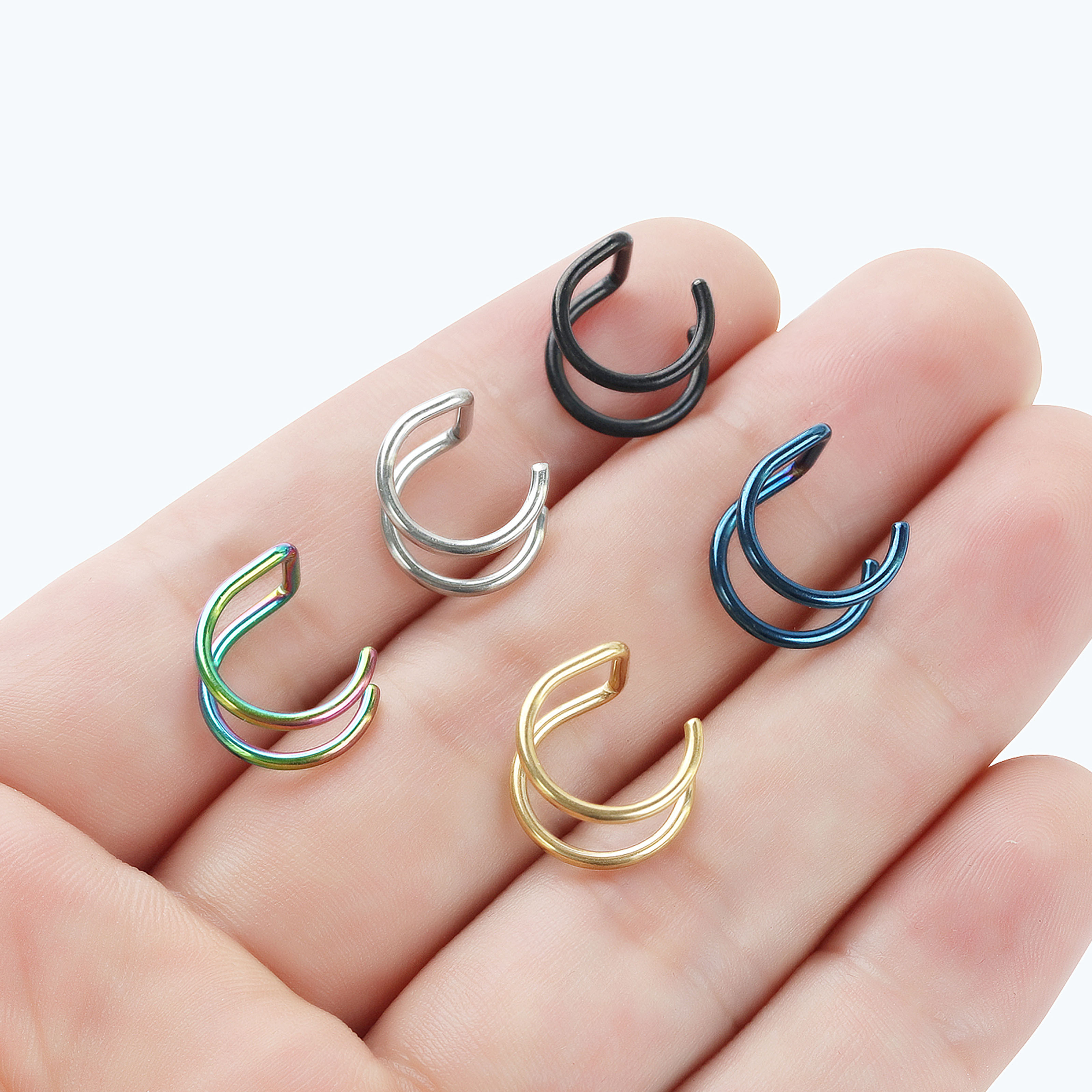 2pcs New No-Piercing Ear Cuffs - Ear Cuff No Piercing incelemesi ve fiyatı