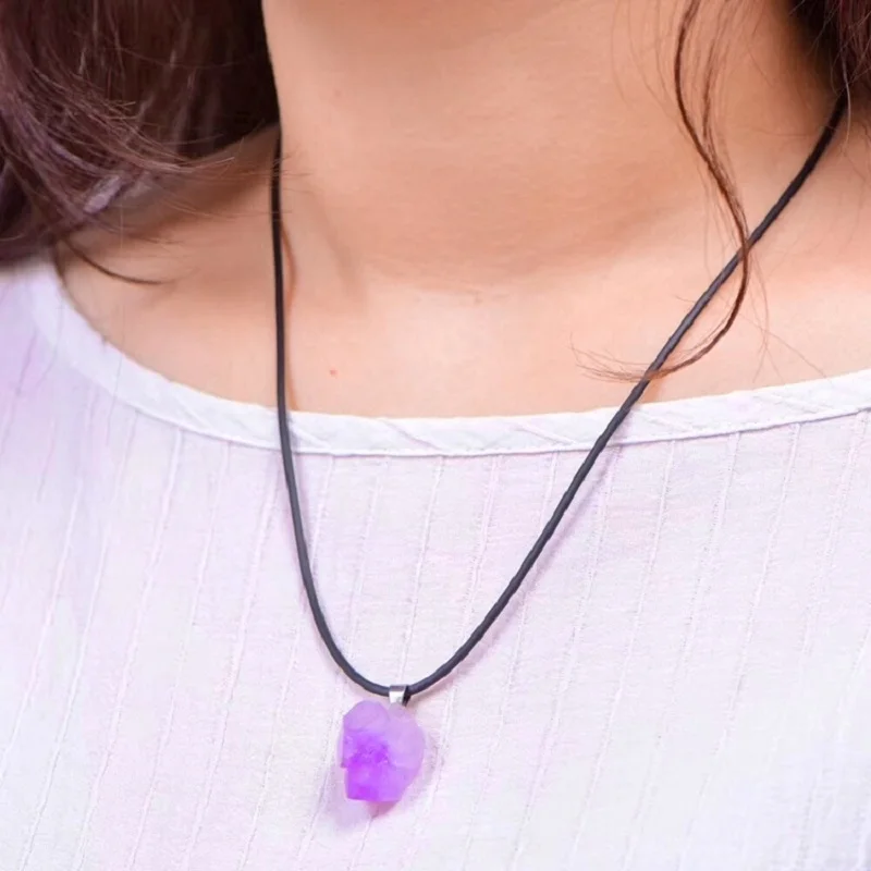 Natural Amethysts Flower Neckl - Crystal Choker Necklace incelemesi ve fiyatı