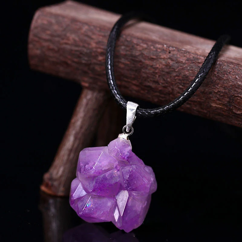 Natural Amethysts Flower Neckl - Crystal Choker Necklace incelemesi ve fiyatı