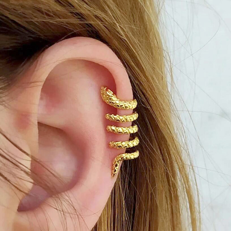 1PC Plated 24K Gold Vintage Cr - Ear Cuff No Piercing incelemesi ve fiyatı