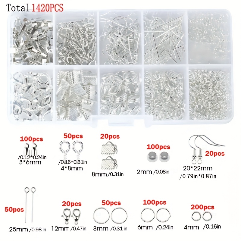 1420pcs 1box Jewelry Findings  - Jewelry Repair & Watches Photos incelemesi ve fiyatı