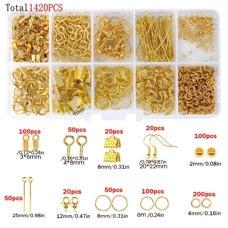 1420pcs 1box Jewelry Findings  - Jewelry Repair & Watches Photos incelemesi ve fiyatı