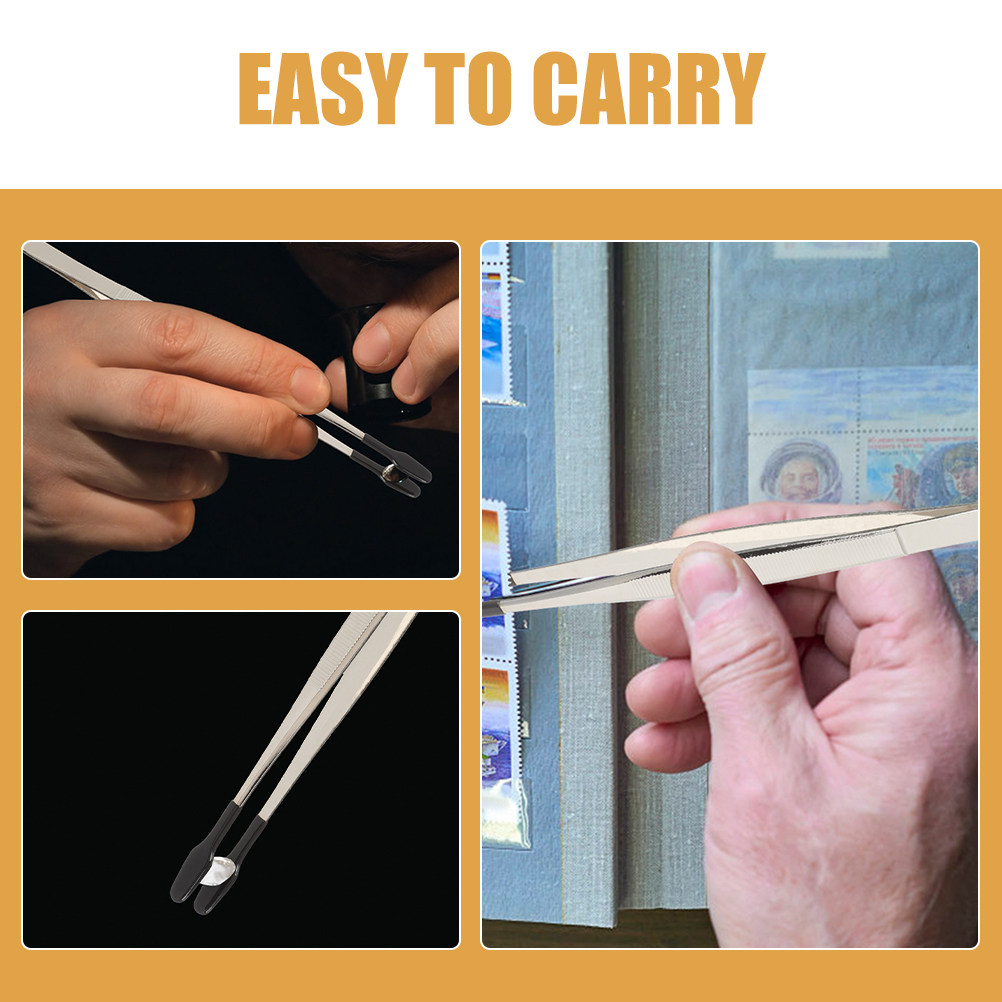 5Pcs Flat Head Tweezers for St - Collectors Coins Jewelry & Watches Of Smithtown incelemesi ve fiyatı