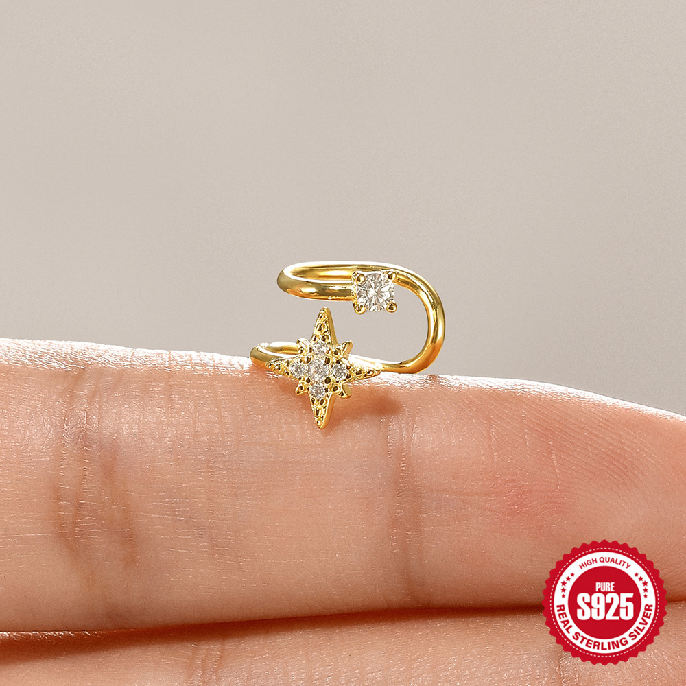 ROXI Octagonal Star Double Lay - Ear Cuff No Piercing incelemesi ve fiyatı