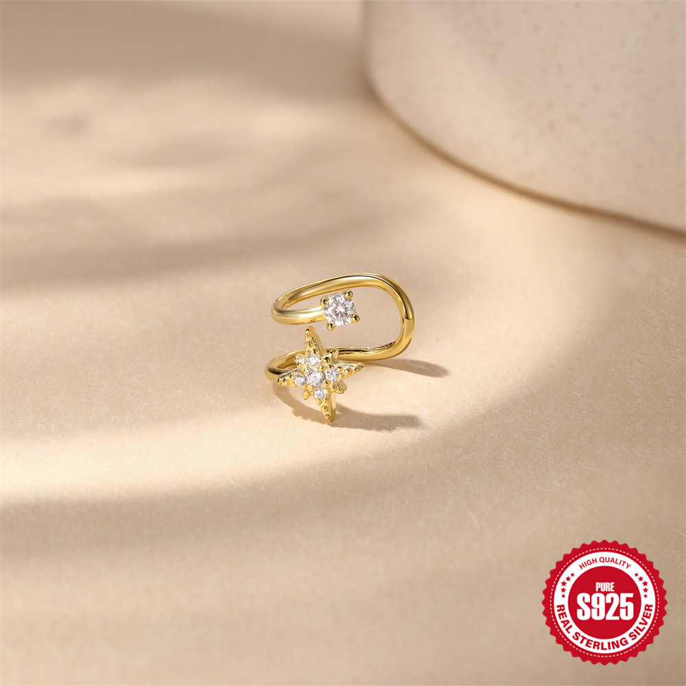 ROXI Octagonal Star Double Lay - Ear Cuff No Piercing incelemesi ve fiyatı