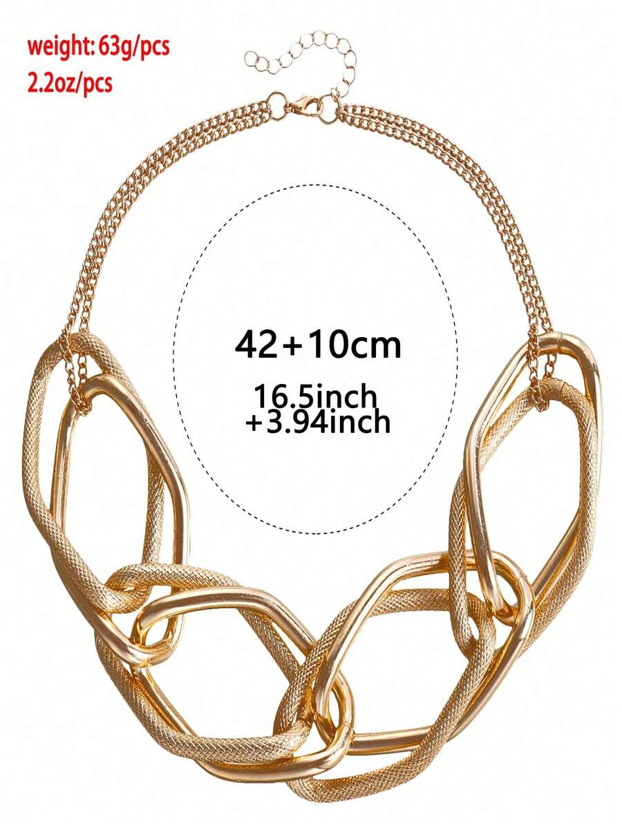 A Women's Geometric Personaliz - Hip Hop Chain Necklace incelemesi ve fiyatı