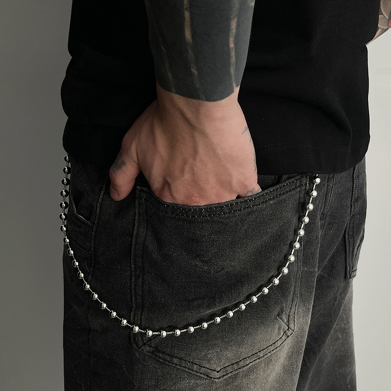 Punk Personalized Jeans Pants  - Hip Hop Chain Necklace incelemesi ve fiyatı