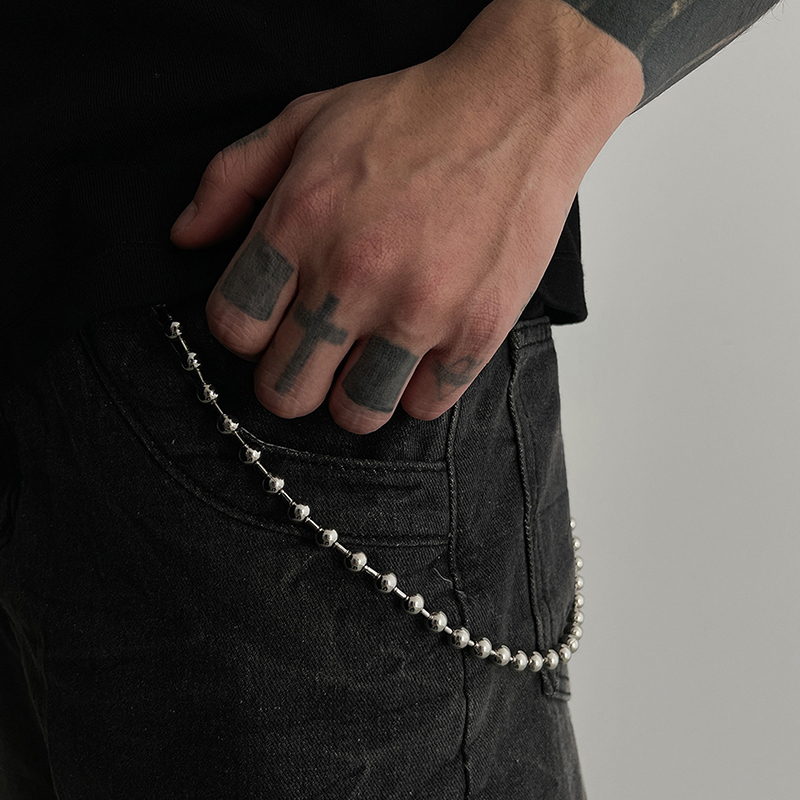 Punk Personalized Jeans Pants  - Hip Hop Chain Necklace incelemesi ve fiyatı